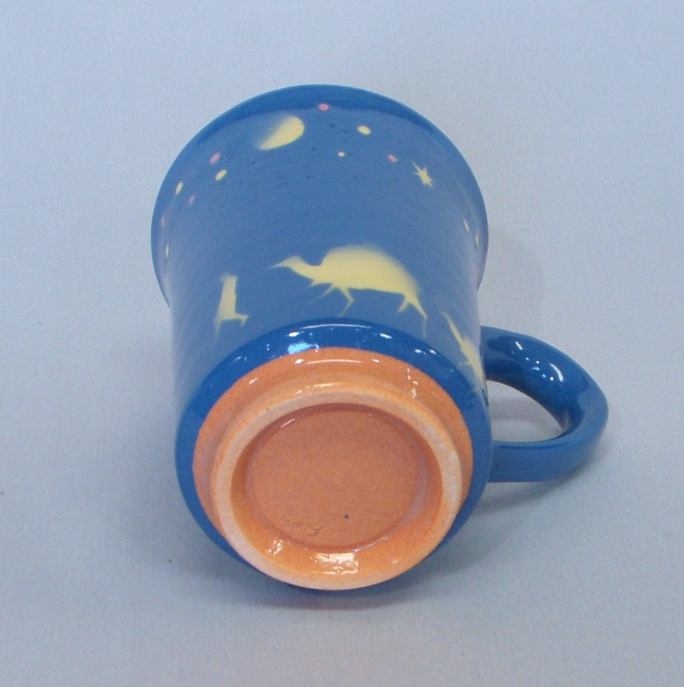 シルクロードマグカップ(ブルー)